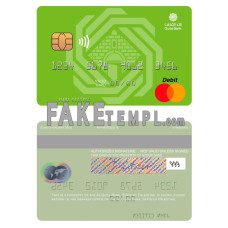 Palestine Al Quds Bank fake mastercard photoshop template PSD