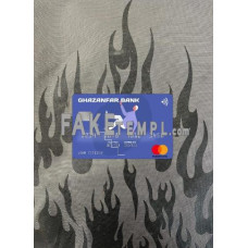 Afghanistan Ghazanfar Bank fake Mastercard photo look photoshop template PSD