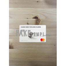 Algeria Crédit Populaire d’Algérie fake Mastercard photolook template PSD, scan and photo-realistic look