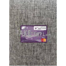 Algeria Natixis algerie bank fake Mastercard photolook template PSD, scan and photo-realistic look