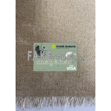 Andorra Credit Andorra Bank fake Visa photolook photoshop template PSD