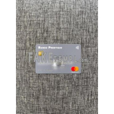 Angola Banco Prestigio, S.A. fake Mastercard photolook template PSD, scan and photo-realistic look