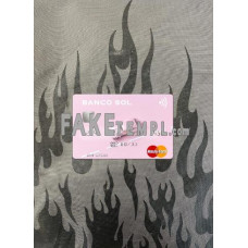 Angola Banco Sol fake Mastercard photolook template PSD, scan and photo-realistic look