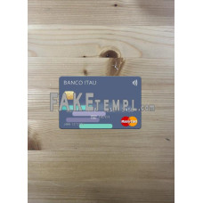 Argentina Banco Itaú fake Mastercard photolook template PSD, scan and photo-realistic look