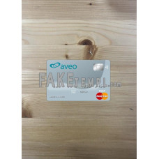 Australia Aveo Bank fake Mastercard photolook template PSD, scan and photo-realistic look