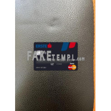 Austria Erste Group Bank fake Mastercard photolook template PSD, scan and photo-realistic look