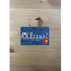 Azerbaijan ATA Bank fake Mastercard photolook template PSD, scan and photo-realistic look