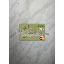 Belgium Crelan Bank fake Mastercard photolook template PSD, scan and photo-realistic look