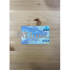 Belgium KBC Bank fake Visa photolook photoshop template PSD