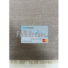 Belgium Keytrade Bank fake Mastercard photolook template PSD, scan and photo-realistic look