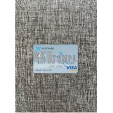 Belgium Keytrade Bank fake Visa photolook photoshop template PSD