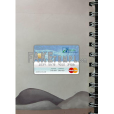 Benin Atlantique Bank fake Mastercard photolook template PSD, scan and photo-realistic look