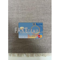 Benin Fema Bank fake Mastercard photolook template PSD, scan and photo-realistic look