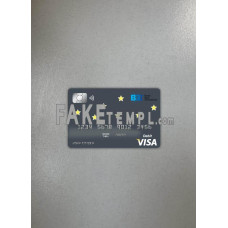 Bosnia and Herzegovina Bosna International Bank fake Visa photolook photoshop template PSD