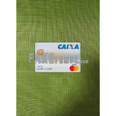 Brazil Caixa Bank fake Mastercard photolook template PSD, scan and photo-realistic look