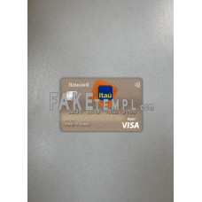 Brazil Itaú Bank fake Visa photolook photoshop template PSD