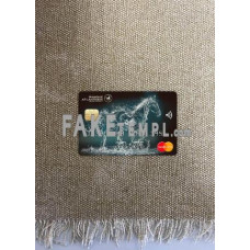 Burkina Faso Atlantique Bank fake Mastercard photolook template PSD, scan and photo-realistic look