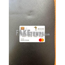 Burkina Faso the central Bank of west african states Bank fake Master debit card photolook template PSD, scan and photo-realistic look