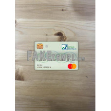 Cameroon Atlantic Bank fake Master debit card photolook template PSD, scan and photo-realistic look