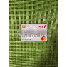 Cameroon UBA Bank fake Master debit card photolook template PSD, scan and photo-realistic look