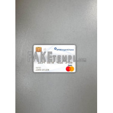 Canada JP Morgan chase Bank fake Master debit card photolook template PSD, scan and photo-realistic look