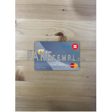 Canada Montreal Bank fake Mastercard photolook template PSD, scan and photo-realistic look