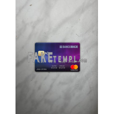 Chile BICE Bank fake Mastercard photolook template PSD, scan and photo-realistic look