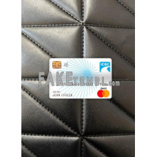 China Industrial and commercial Bank fake Master debit card photolook template PSD, scan and photo-realistic look