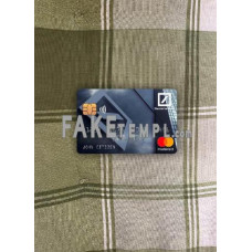 Germany Deutsche Bank fake Mastercard photolook template PSD, scan and photo-realistic look