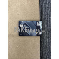 Germany Deutsche Bank fake Visa classic photolook template PSD, scan and photo-realistic look