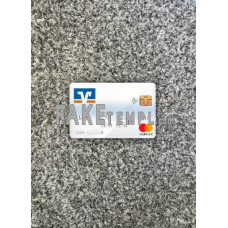 Germany Volksbank Jever Bank fake Mastercard photolook template PSD, scan and photo-realistic look