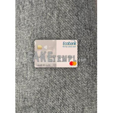 Ghana Ecobank Ghana fake Mastercard photolook template PSD, scan and photo-realistic look