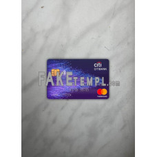 Hong Kong Citibank fake Mastercard photolook template PSD, scan and photo-realistic look