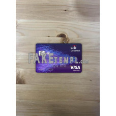 Hong Kong Citibank fake Visa classic photolook template PSD, scan and photo-realistic look