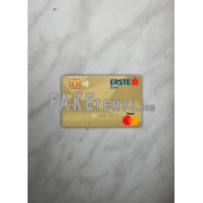 Hungary Erste Bank fake Mastercard photolook template PSD, scan and photo-realistic look