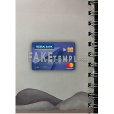 India Federal bank fake Mastercard card photolook template PSD