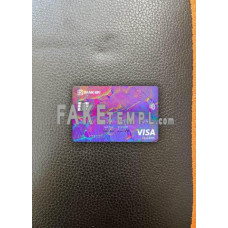 Indonesia  Rakyat Indonesia (BRI) bank fake Visa classic card photolook template PSD