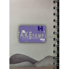 Iran Saderat bank fake Visa card photolook template PSD