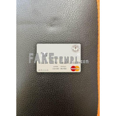 Iraq Rasheed Bank fake Mastercard photolook template PSD, scan and photo-realistic look