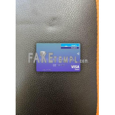 Israel Bank Leumi fake Visa card photolook template PSD