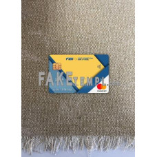 Israel First International bank fake Mastercard card photolook template PSD