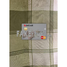 Italy UniCredit Bank fake Mastercard card photolook template PSD