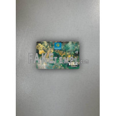 Kazakhstan Qazkom bank fake Visa electron card photolook template PSD