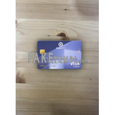 Kyrgyzstan OJSC Bakai bank fake Visa classic card photolook template PSD