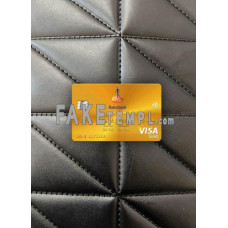 Netherlands Rabobank fake Visa gold photolook template PSD, scan and photo-realistic look