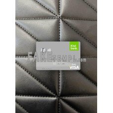 New Zealand Kiwibank fake Visa debit card photolook template PSD, scan and photo-realistic look