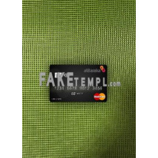 Pakistan Al Baraka Bank fake Mastercard photolook template PSD, scan and photo-realistic look