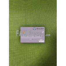 Pakistan Meezan Bank Limited fake Visa debit card photolook template PSD, scan and photo-realistic look