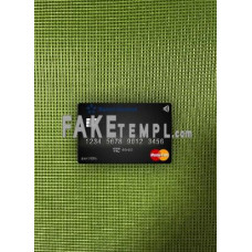 Panama Banco General fake Mastercard photolook template PSD, scan and photo-realistic look