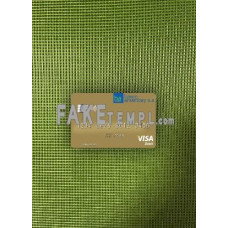 Paraguay Banco Amambay fake Visa debit card photolook template PSD, scan and photo-realistic look